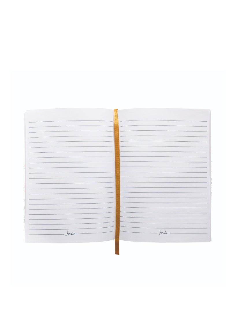 Joules Floral Print Notes Journal Yellow - Image 3
