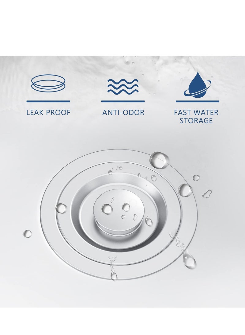 SOLARAE Kitchen Sink Drain 3-1/2 , Stainless Steel Kitchen Sink Drain, Assembly Kit with Removable Deep Sink Drain Basket/Sealing Lid for Standard Kitchen Sink Drain Prevent Water Pipes from Clogging - Image 3