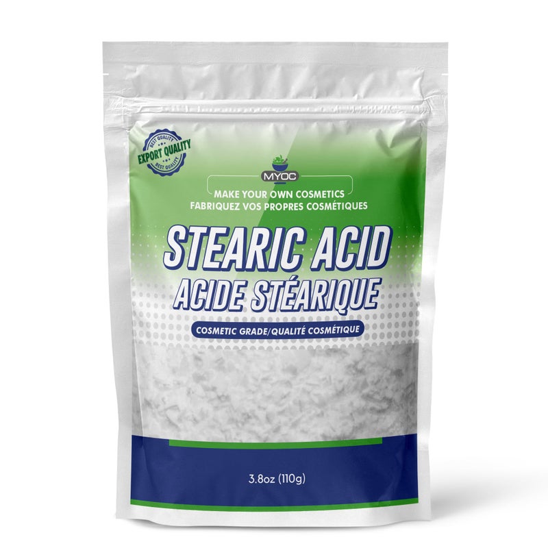 مسحوق حمض الستاريك الأبيض MYOC (110 جرام) درجة تجميلية، صابون، كريم، لوشن، منظف، كريم حلاقة، شامبو.