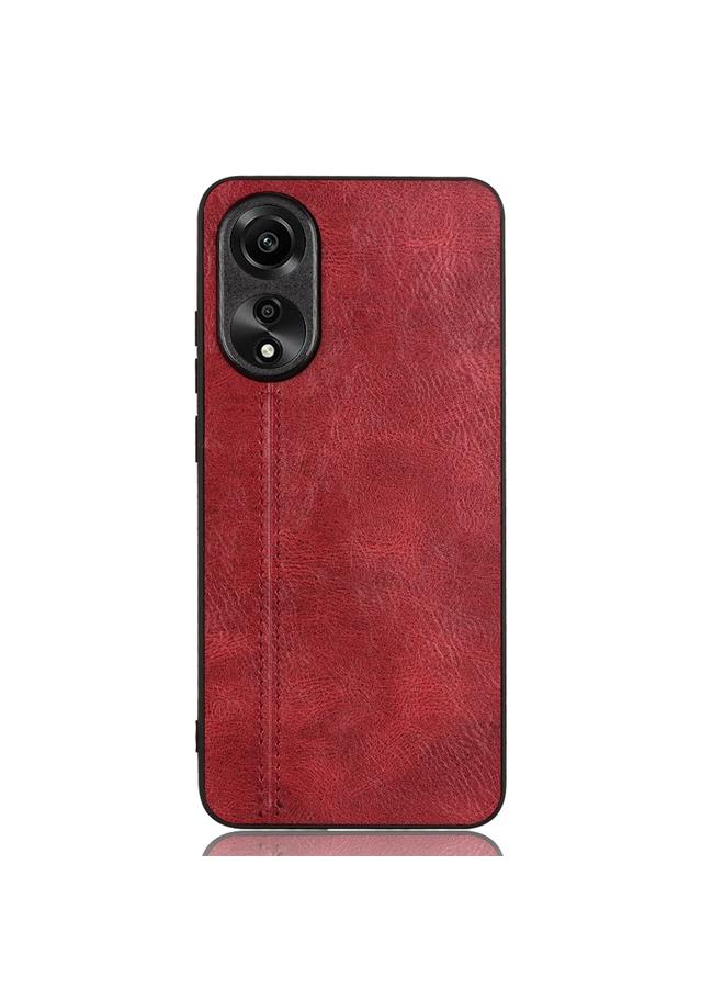 اس-توب جراب لهاتف OPPO A78 4G، جراب خلفي بخياطة بنمط بقرة - Image 2