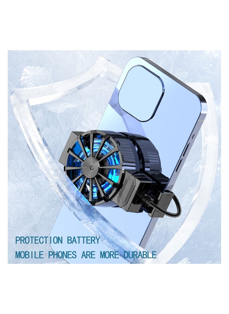 X16 X16 Mini Mobile Phone Cooling Fan Radiator USB Power Supply Firmly Game Cooler Heat Sink with Spring 4-7 inches  - Image 5