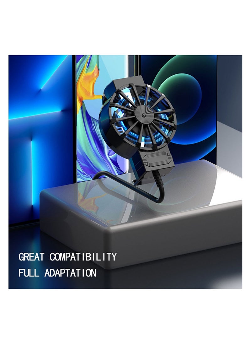 X16 X16 Mini Mobile Phone Cooling Fan Radiator USB Power Supply Firmly Game Cooler Heat Sink with Spring 4-7 inches  - Image 2