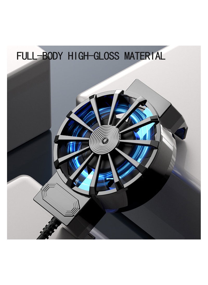 X16 X16 Mini Mobile Phone Cooling Fan Radiator USB Power Supply Firmly Game Cooler Heat Sink with Spring 4-7 inches  - Image 4