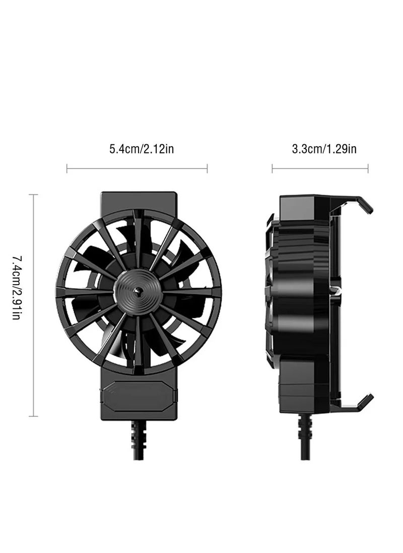 X16 X16 Mini Mobile Phone Cooling Fan Radiator USB Power Supply Firmly Game Cooler Heat Sink with Spring 4-7 inches  - Image 3