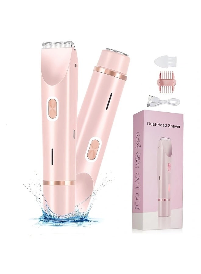 2 in 1 multifunctional double head shaver, epilator, electric shaver, portable bikini epilator for lips, chin, armpits, peach fuzz, fingers, neck and cheeks, it is the best choice for your gift! - Image 3