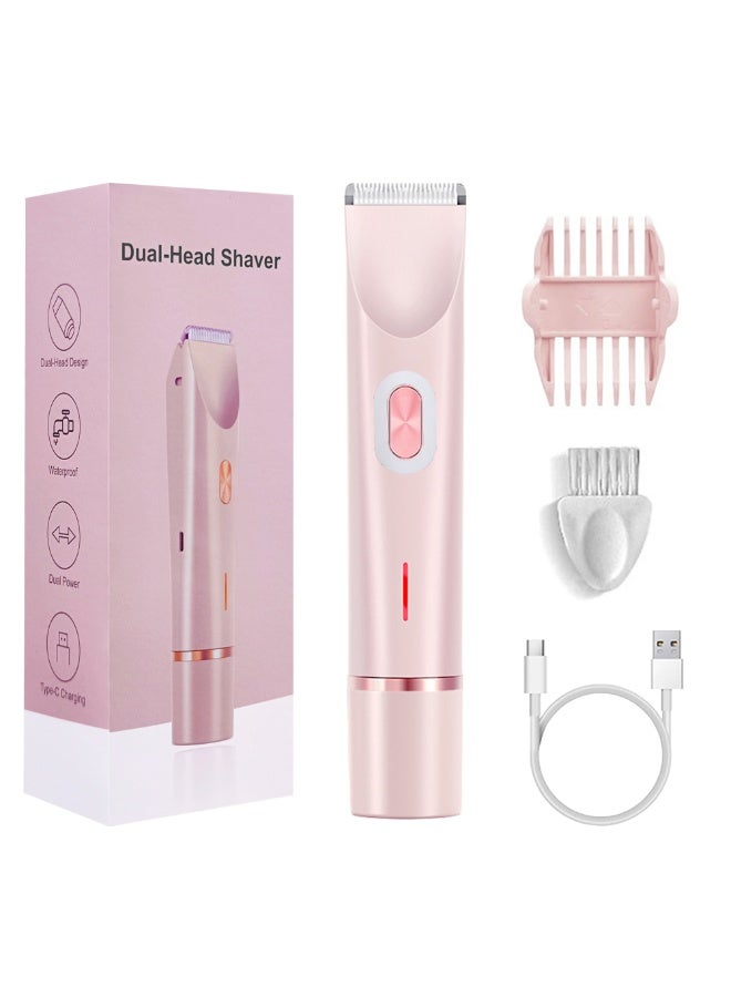 2 in 1 multifunctional double head shaver, epilator, electric shaver, portable bikini epilator for lips, chin, armpits, peach fuzz, fingers, neck and cheeks, it is the best choice for your gift! - Image 2