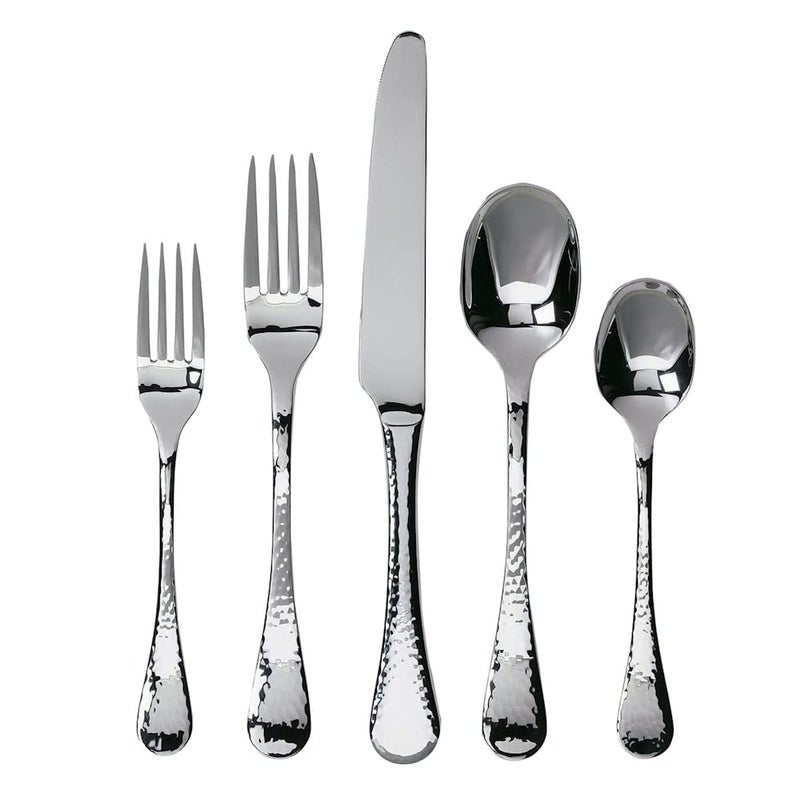 Ginkgo International Lafayette 30piece Silverware Service for 6 Stainless Steel Flatware Set Silver