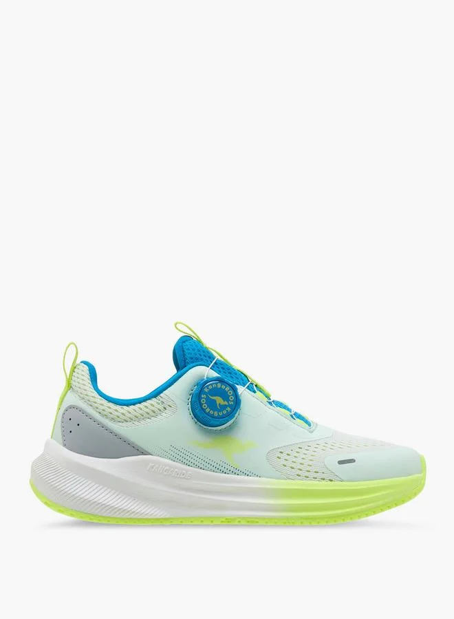 Kangaroos White Boys Rotating Buckle School Sports Shoes for Men | Best Price UAE