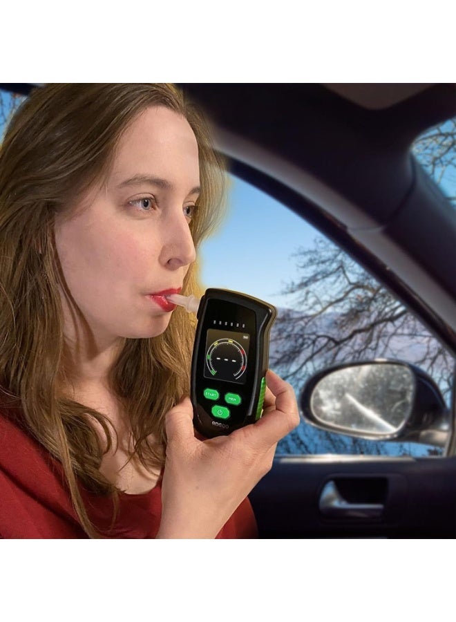 YOUWE7 High Precision Portable Breathalyzer, Breathalyzers Home Portable Drinks Pocket Alcohol Breath Tester, Portable Breath Alcohol Tester for Personal & Profes, LCD Alcohol Tester for Safe Driving - Image 3