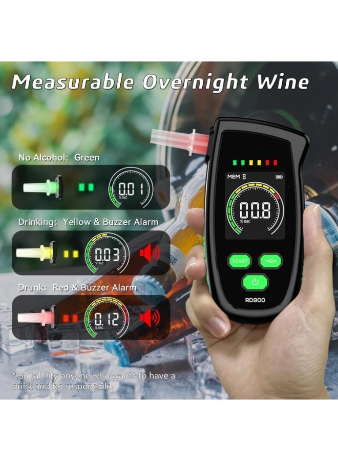 YOUWE7 High Precision Portable Breathalyzer, Breathalyzers Home Portable Drinks Pocket Alcohol Breath Tester, Portable Breath Alcohol Tester for Personal & Profes, LCD Alcohol Tester for Safe Driving - Image 4