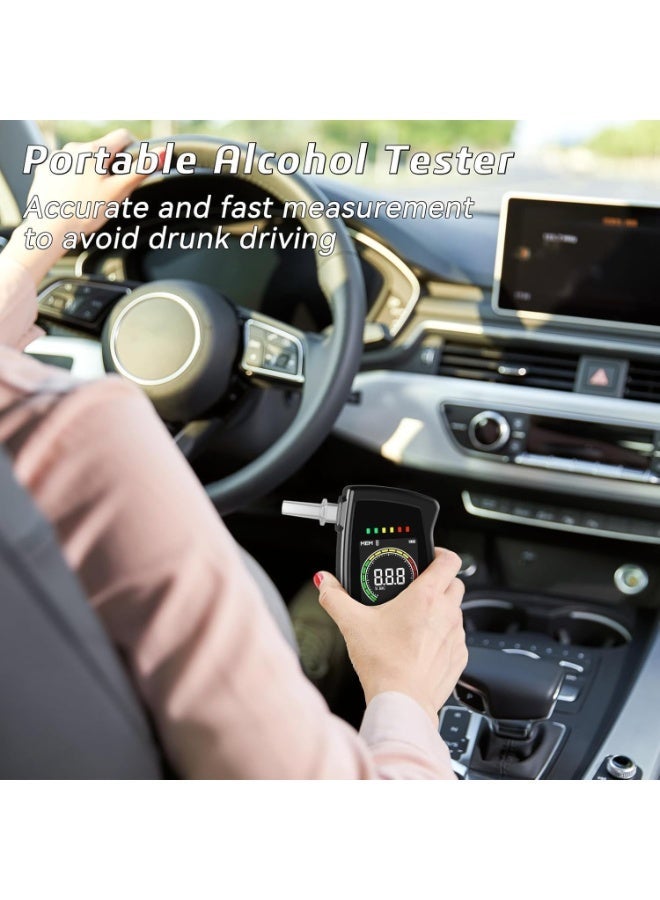 YOUWE7 High Precision Portable Breathalyzer, Breathalyzers Home Portable Drinks Pocket Alcohol Breath Tester, Portable Breath Alcohol Tester for Personal & Profes, LCD Alcohol Tester for Safe Driving - Image 5