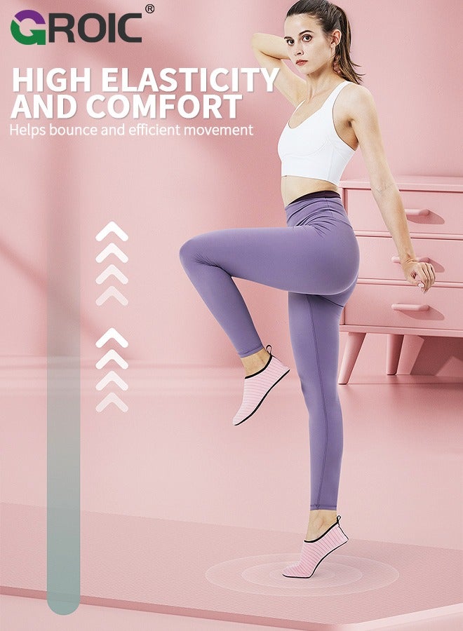 GROIC Yoga Socks,Barefoot Yoga Exercise Wear Sport Accessories，Water Shoes Quick-Dry Aqua Socks, Indoor Fitness Shoes Jump Rope Shoes and Dance Shoes - Image 4
