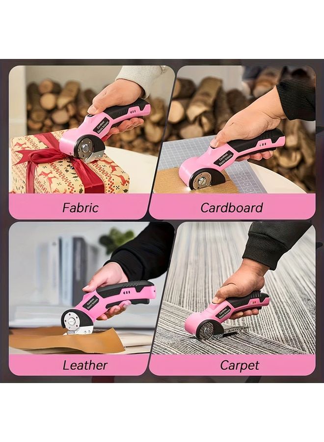 Yellow Wireless Electric Scissors Automatic Fabric Cutting System 4V Rechargeable USB Charging - Image 5