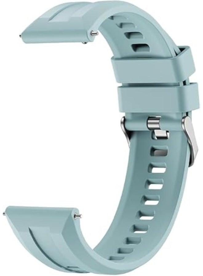 ECO Universal 22mm Silicone Watch Strap, Quick Release Watch Straps for Men and Women, Skin-friendly, Soft, Replacement Strap for 22mm Compatible with Amazfit/Huawei/MI/Fossil/samsung (Teal Green) - Image 2