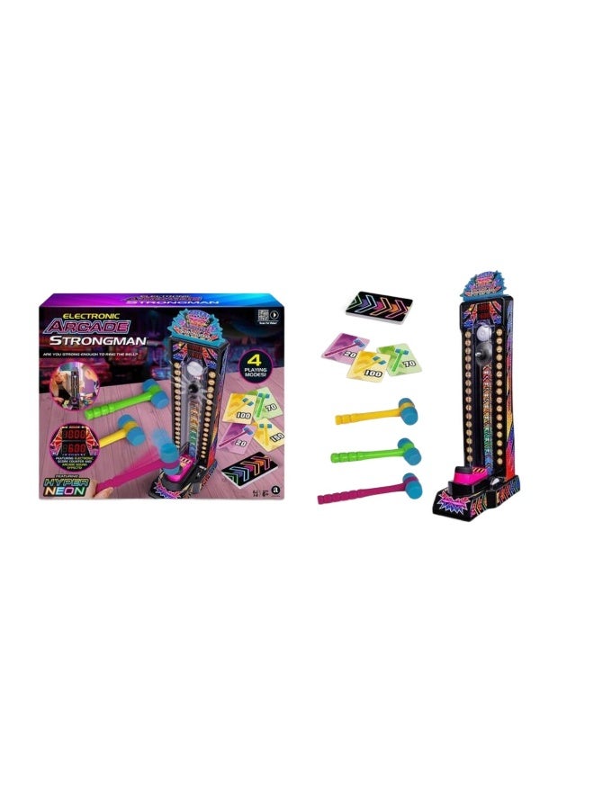 Ambassador Ambassador Hyper Neon Series Electronic Arcade Strongman Game - Image 2