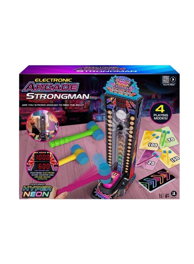 Ambassador Ambassador Hyper Neon Series Electronic Arcade Strongman Game - Image 1