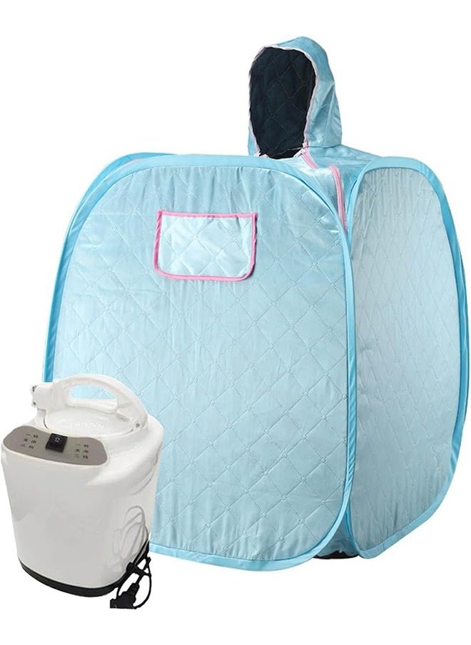 Arabest Portable Steam Sauna,One Person Sauna for Weight Loss Detox Relaxation at Home Personal Therapeutic Sauna,Blue  - Image 1