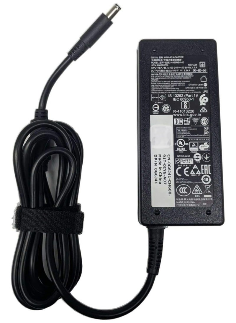 JSBazar 65W charger for Dell Latitude 3480 Inspiron 18 1810 Inspiron 15 7560 Inspiron 13 7348 XPS 12 13 Series Laptop Adapter  - Image 1