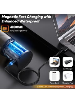 Zeemey Portable Blender, Owaylon Personal Size Blender for Shakes and Smoothies with 6 Ultra Sharp Blades, 16 Oz Mini Blender USB Rechargeable Magnetic for Travel/Picnic/Office/Gym(Black)  - Image 2