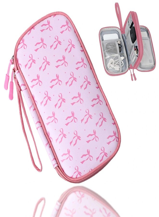 COSHAYSOO Electronic Organizer Bags for Travel Gifts Graphic Bowknot - Image 1