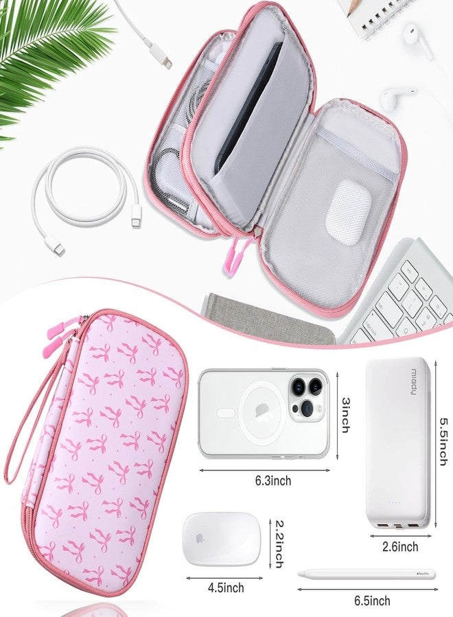 COSHAYSOO Electronic Organizer Bags for Travel Gifts Graphic Bowknot - Image 5