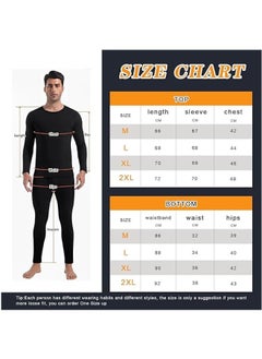 GUDOO Men's Thermal Underwear Sets Top and Long Johns Fleece Sweat Quick Drying Thermo Base Layer for Running Sport Ski and Any Occasion in Daily Life  - Image 5