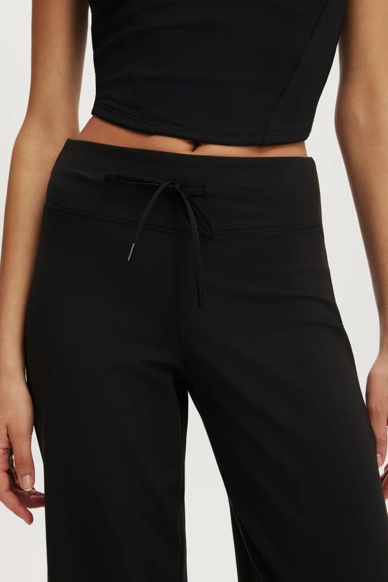 Cotton On  Ultra Soft Tie Front Wide Leg Pant for Women | Best Price UAE