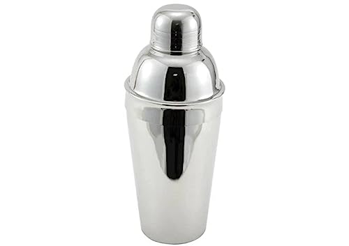 Winco Stainless Steel 3-Piece Cocktail Shaker Set, 16-Ounce - Image 2