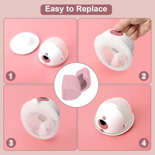 afontoto 10PCS Spout Cap Compatible with Momcozy M5 Wearable Breastpump, Dustproof, Keep Clean, Prevents Leaks Silicone Spout Cover Fit for M5 Pumps, Breast Pump Replacement Parts - Image 5