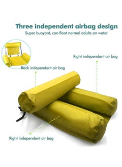 LB Inflatable Water Hammock Pool Float Floating Bed Lounge Chair Foldable Floating Row Chair Beach Swimming Pool Seat for Indoor Outdoor  - Image 3