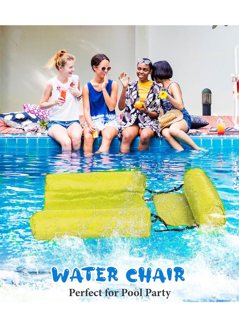 LB - Inflatable Water Hammock Pool Float Floating Bed Lounge Chair Foldable Floating Row Chair Beach Swimming Pool Seat for Indoor Outdoor - Image 1