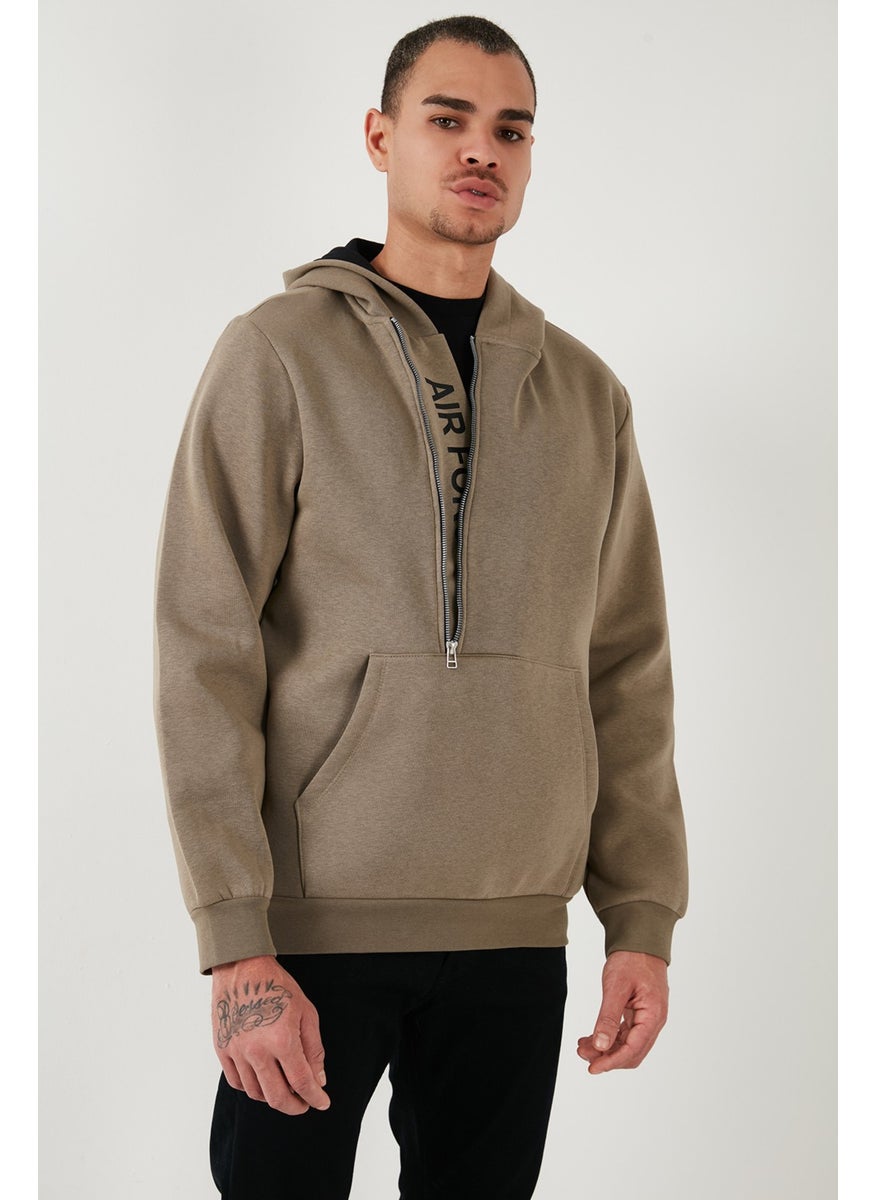 Kangaroo Pocket Zippered Hooded Collar Slim Fit Men's Sweat 575707 - pzsku/Z8F2A20FD2B1465CF0831Z/45/_/1741264673/76d3e0de-b8c9-482a-9b6f-11fed1a0b3e3