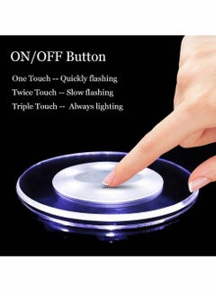 Y&D LED Coasters for Drinks,Ultra-Thin Luminous Coaster Drinks Coaster, Non-Slip & Waterproof Transparent Dinning room Beverage Parties Weddings-3PCS  - Image 5