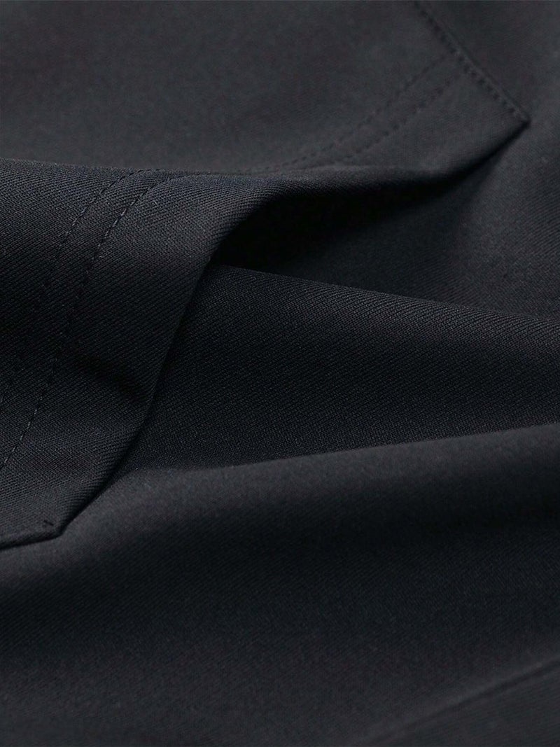 Jump Cuts Mens Solid Hooded Neck Full Sleeve Black LoopKnit Sweatshirt - Image 3