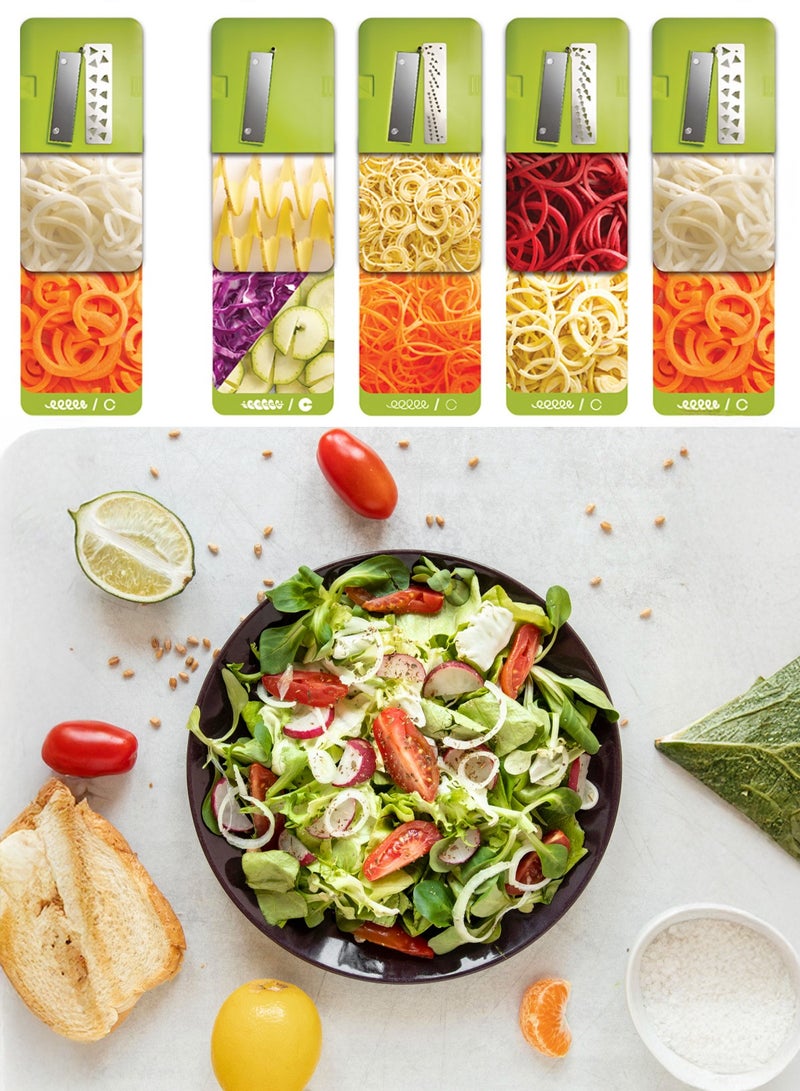 كونستار قطّاعة خضار ومبشرة دوّارة  متعددة الوظائف – تقطيع حلزوني بأشكال متنوعة - Image 3