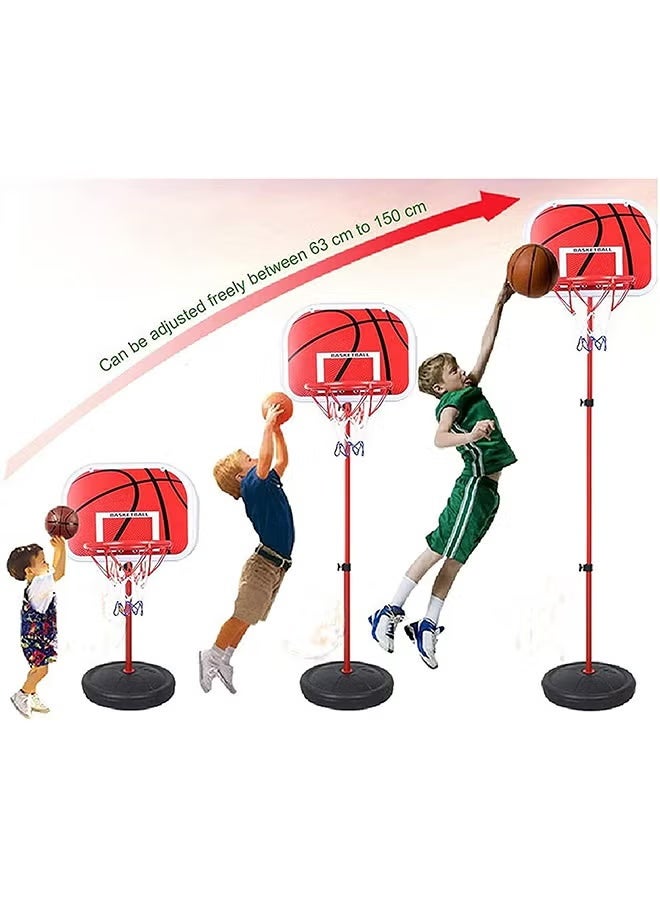 Mini Basketball Hoop Set – Adjustable Height Stand with Sturdy Base | Indoor & Outdoor Kids Basketball Training Toy - Image 3