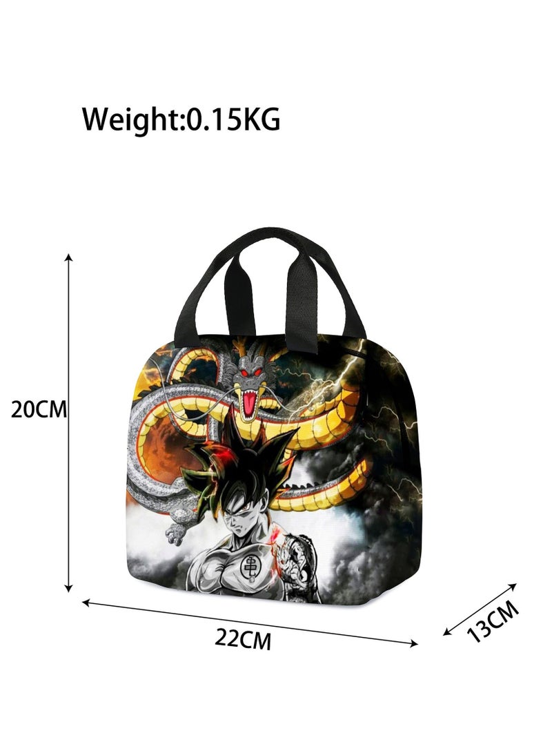 Dragon Ball New Cartoon Primary and Secondary School Lunch Bag Children's Ice Bag 20*22*13cm - Image 2