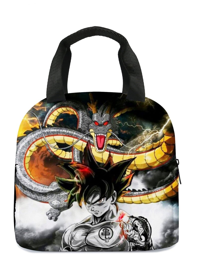 Dragon Ball New Cartoon Primary and Secondary School Lunch Bag Children's Ice Bag 20*22*13cm - Image 1