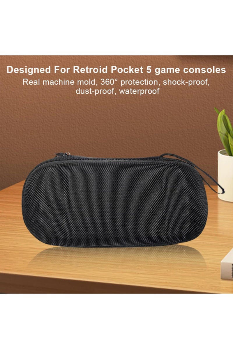 For Retroid Pocket 5 Protective Case Shockproof Travel Storage Bag with Mesh Pocket Portable Carrying Case for Retroid Pocket 5 Handheld Console - Image 3