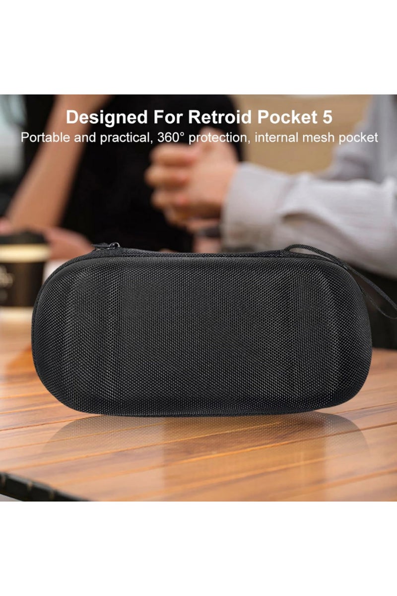 For Retroid Pocket 5 Protective Case Shockproof Travel Storage Bag with Mesh Pocket Portable Carrying Case for Retroid Pocket 5 Handheld Console - Image 5
