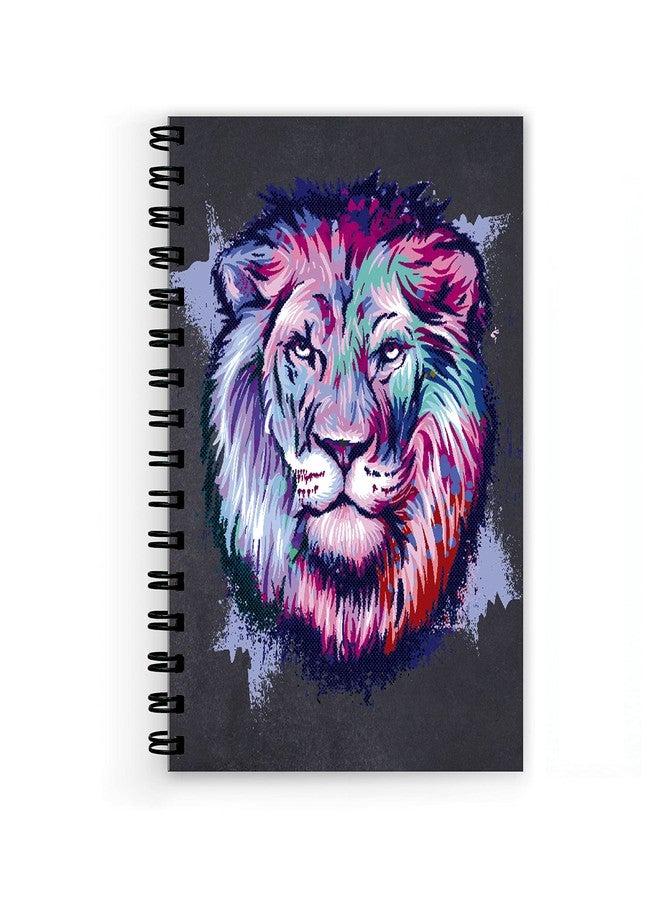 VPRINT QUALITY Vprint Lion Spiral Wiro Unruled Blank Pages Notebook Diary Journal Drawing Book Size-A5(6X9 Inches) (Lion) - Image 1