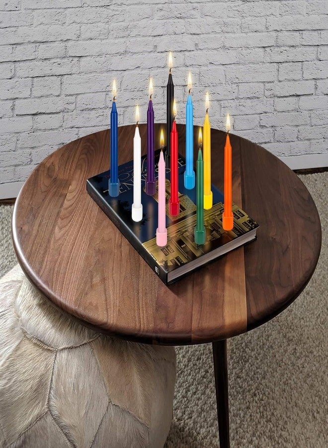SRG 20 pcs Unscented Assorted Colors Mini Taper Candle, 4 Inch Tall x 1/2 Inch Diameter, Great for Casting Chimes, Rituals, Spells, Vigil, Witchcraft, Wiccan Supplies, Wax Play & More - Image 4