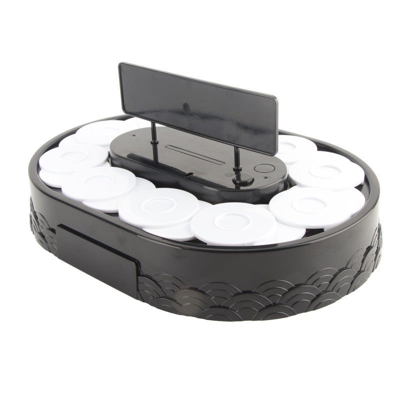 Rotary Sushi Machine: Food Grade ABS Material, Easy To Use, Multiple Small Trays - Multipurpose Display Automatic Rotating Table for Home, Stores, Wedding, Trade Show - Image 5