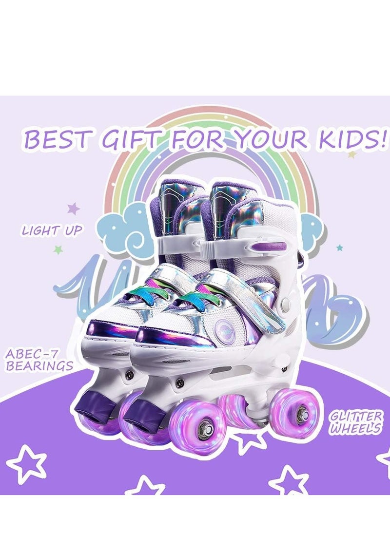 Dubkart - Kid's Adjustable Roller Skates (Purple) - Image 1