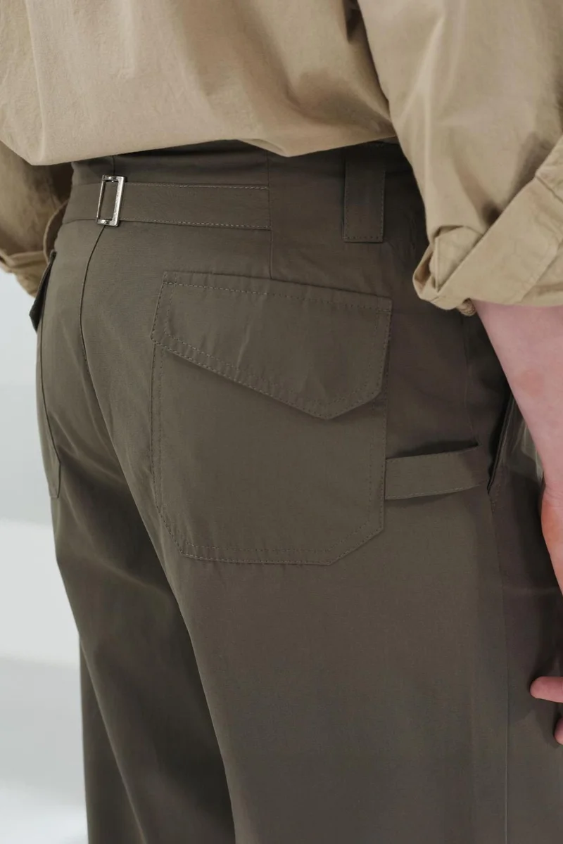 Giesto Olive Green GIESTO Men's Suit Pants for Men | Best Price UAE