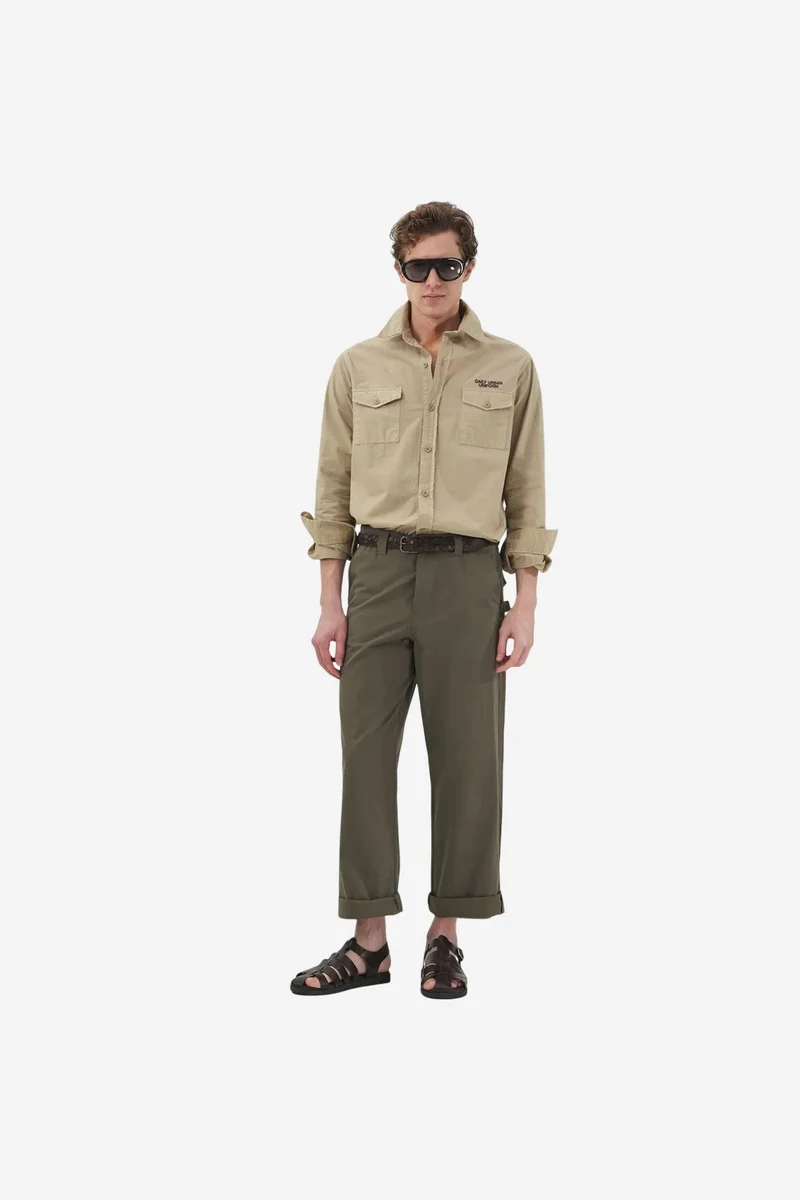 Giesto Olive Green GIESTO Men's Suit Pants for Men | Best Price UAE