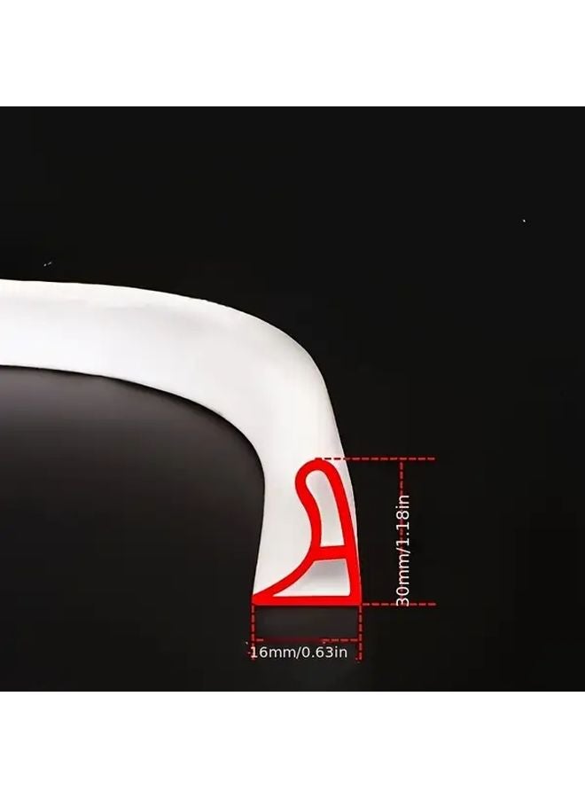 78 74 Inch PVC Shower Threshold Water Dam Barrier For Dry Wet Separation Self Adhesive Seal Strip - Image 5