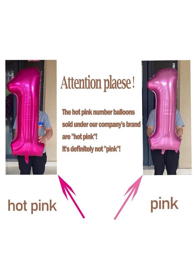 JONHAMWELBOR Hot Pink Number 30 Balloon Dark Pink Number 30 Balloon Jumbo Giant Big Large Number 30 Foil Mylar Balloons For Women Men 30Th Birthday Party 30 Anniversary Decorations Supplies 40 Inch  - Image 5