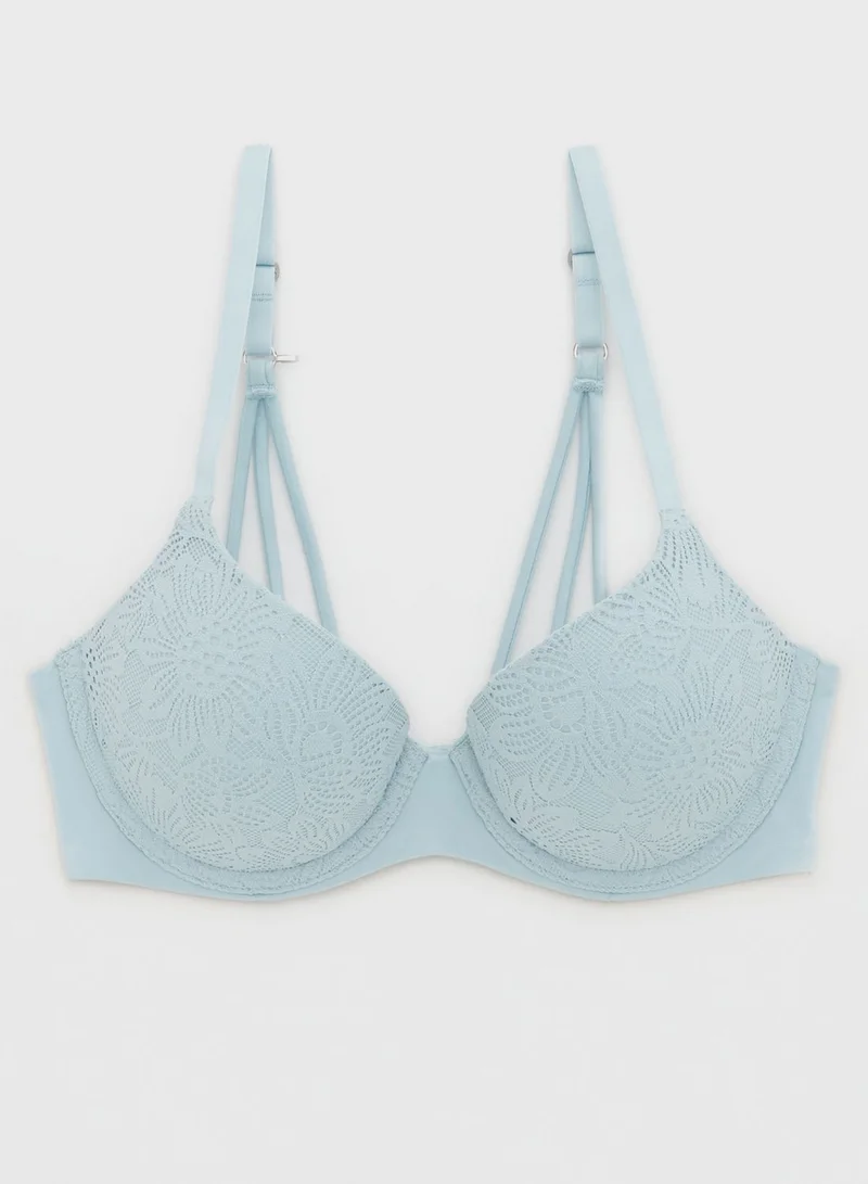 Aerie Lace Plunge Neck Bra