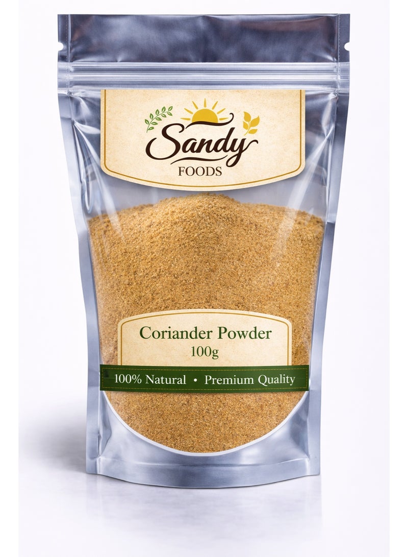 Sandy Foods Coriander Powder 100g  كزبرة ناعمة  طبيعي 100%  نكهة عطرية مميزة  توابل فريش عالية الجوده - Image 1